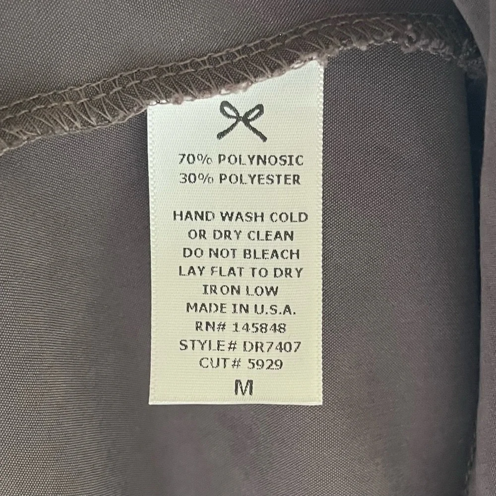 •Everly• Taupe Lace-Up Shift Dress - Size Medium - Picture 3 of 7